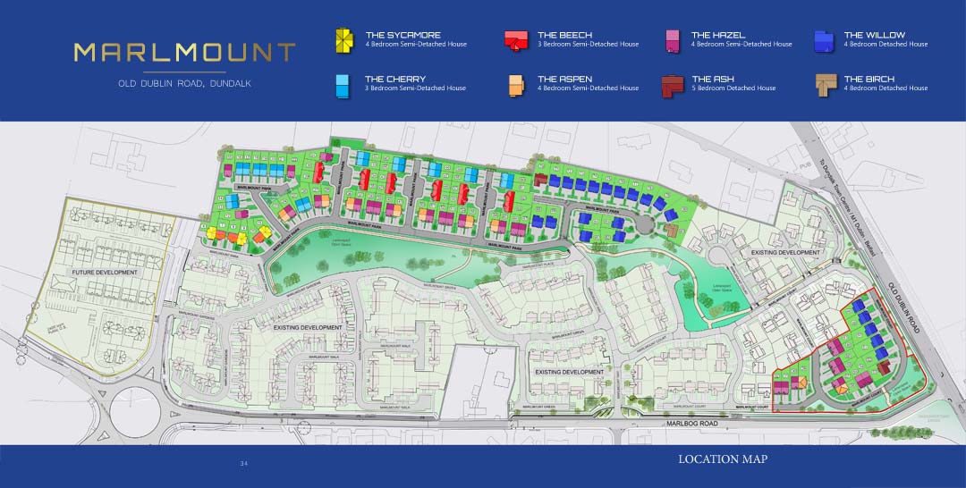 Plan view of Marlmount development within the local area.